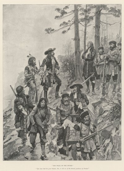 La prueba de la espada, por Gilbert Parker de Amedee Forestier